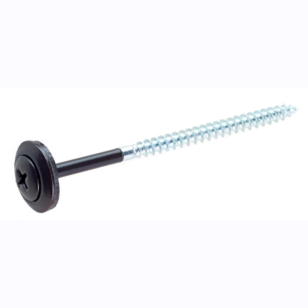 2.87 in. Brown Screw With Washer (1500-Piece per Box)