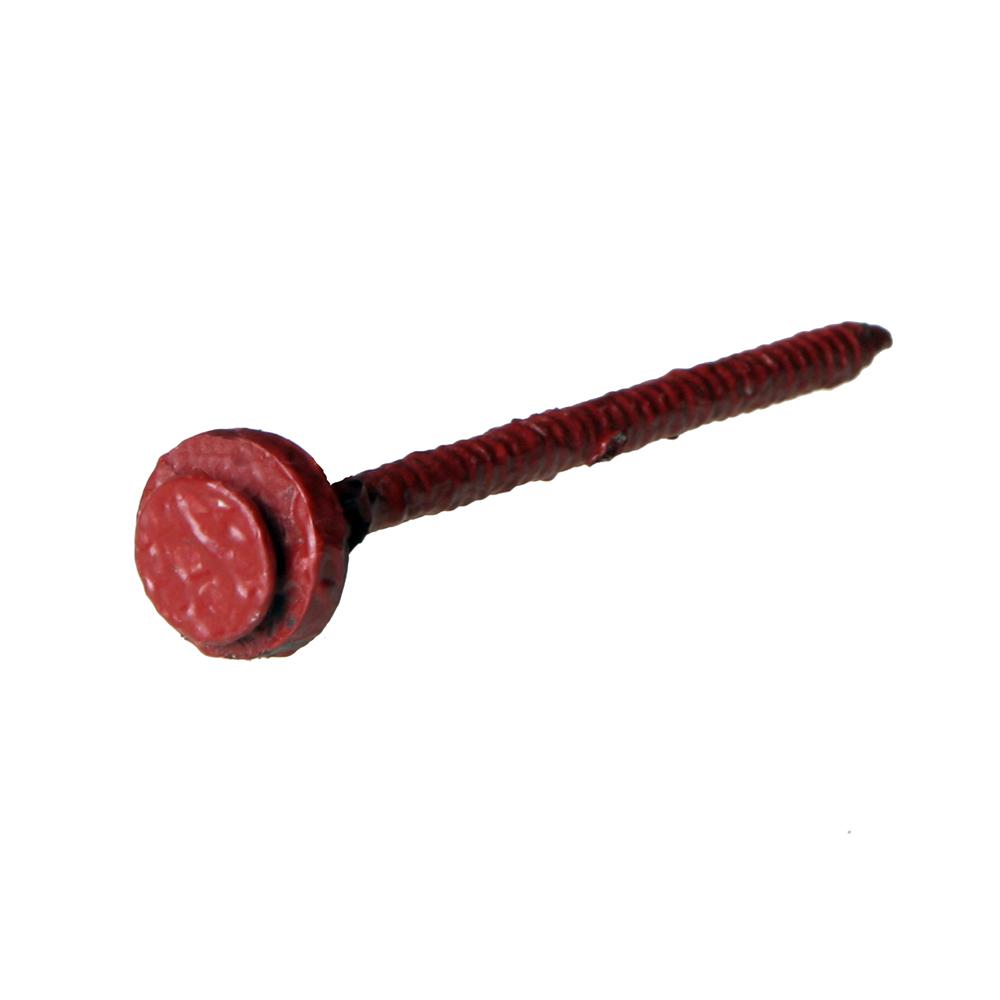4 in. Classic Red Fastener With Washer (55-Piece per Box)