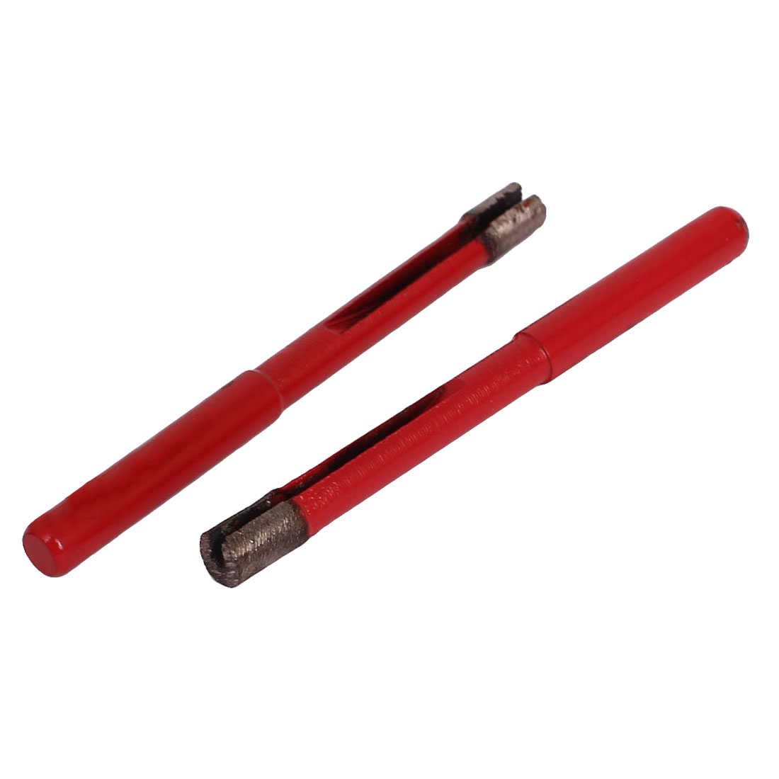 6mm Dia Sintering Coated Tool Tile Tiling Marble Granite Glass Hole Saw Red 2pcs